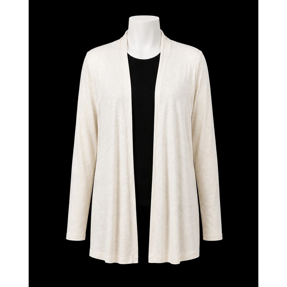 Chaps Sweater Women's Size M 100% Cotton Pearl Cream‎ White